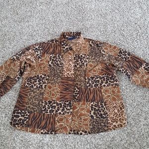 Animal print blouse